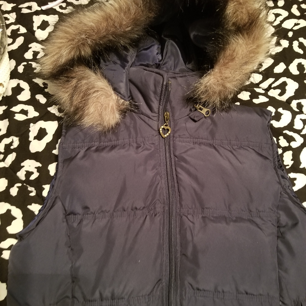 Navy Blue puffer vest